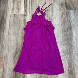 Ya Los Angeles | Magenta High-Neck Dress